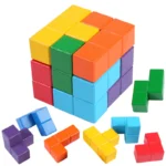 NEW 3D Wooden Soma Cube Toys Puzzle Games Brain Challenge Game Sensory Toys for gift